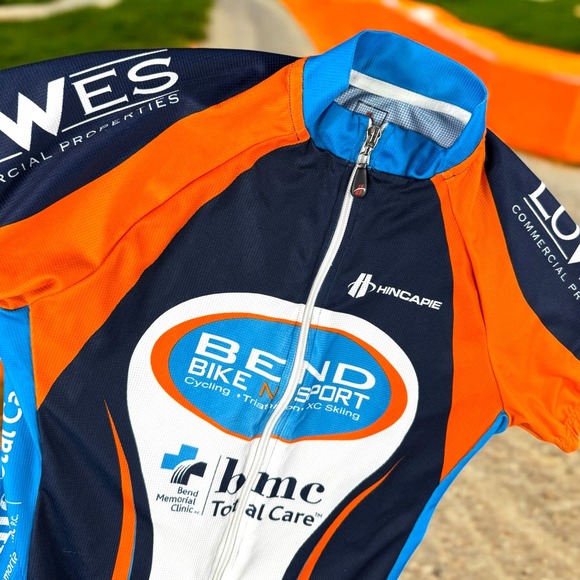 Hincapie Cycling Jersey Women M Lowes Bend Bike Sport Pockets Wicking Bike Trail - Picture 1 of 11